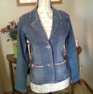 🐩DENIM n PINK BLAZER